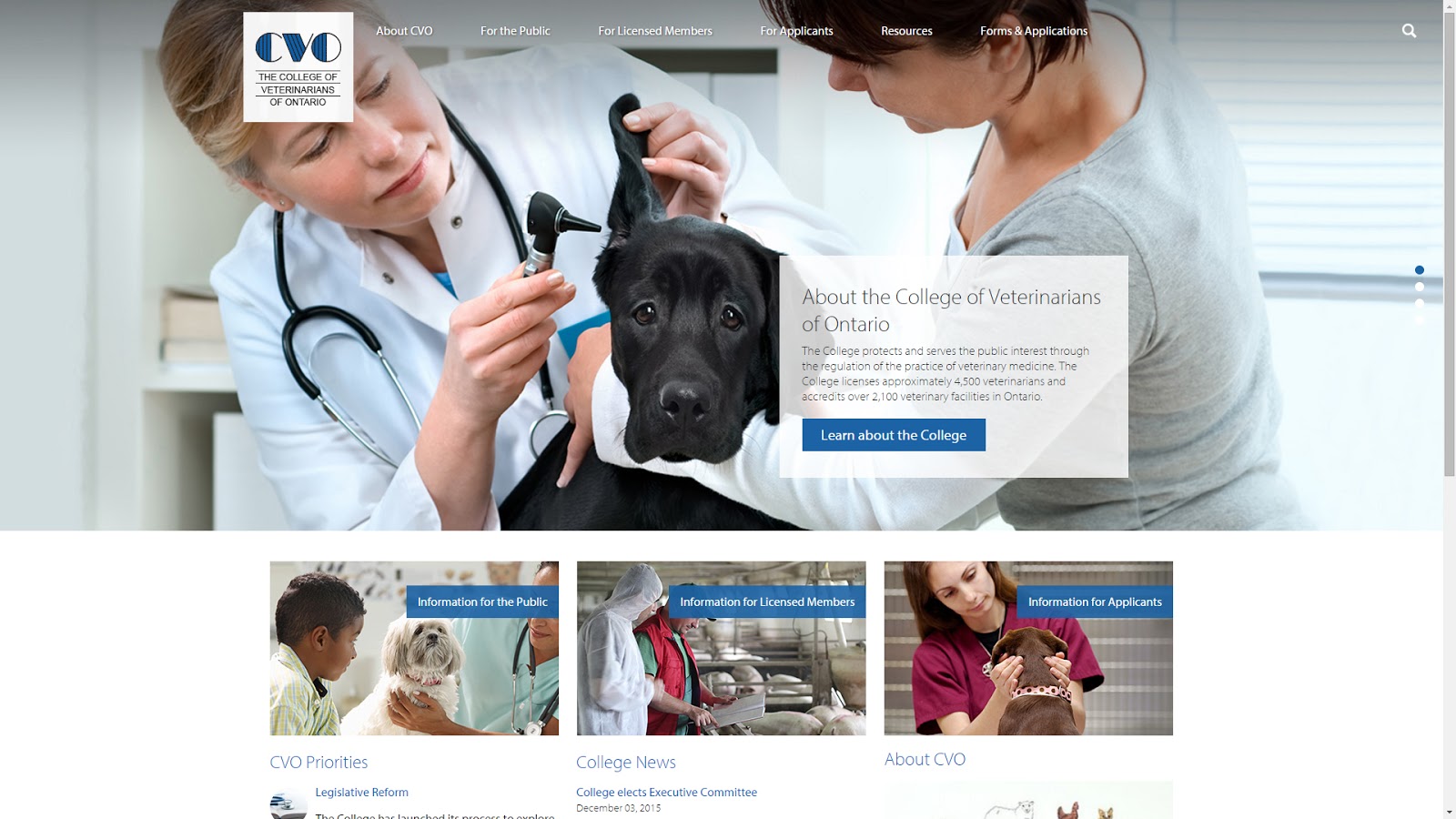 College Of Veterinarians Of Ontario - Guelph , Canada