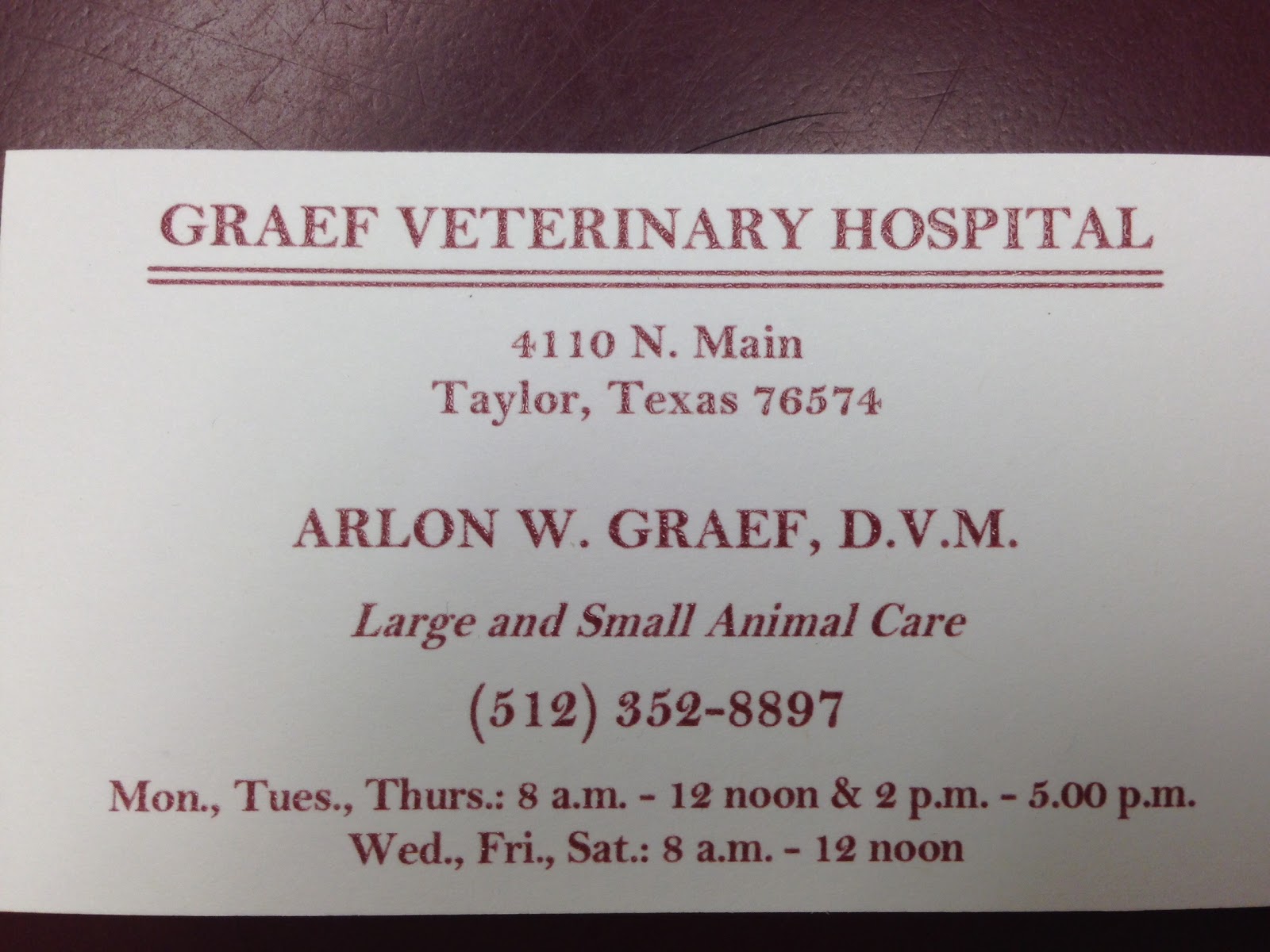 Taylor Animal Hospital - Taylor , United States