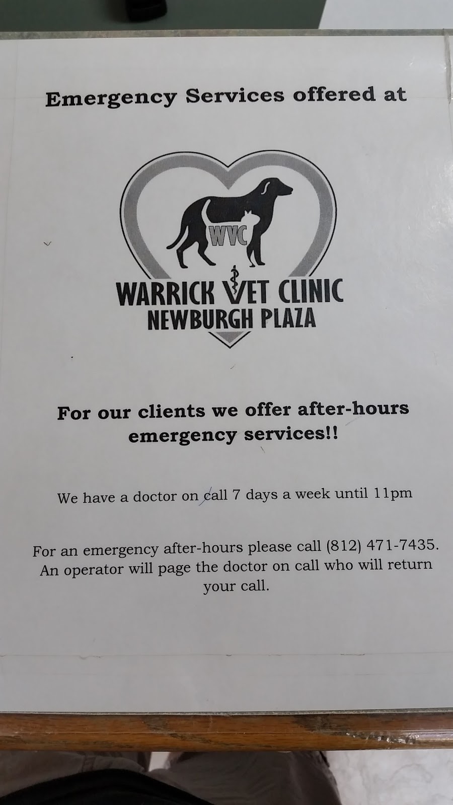 Warrick Veterinary Clinic Newburgh Plaza - Newburgh , United States