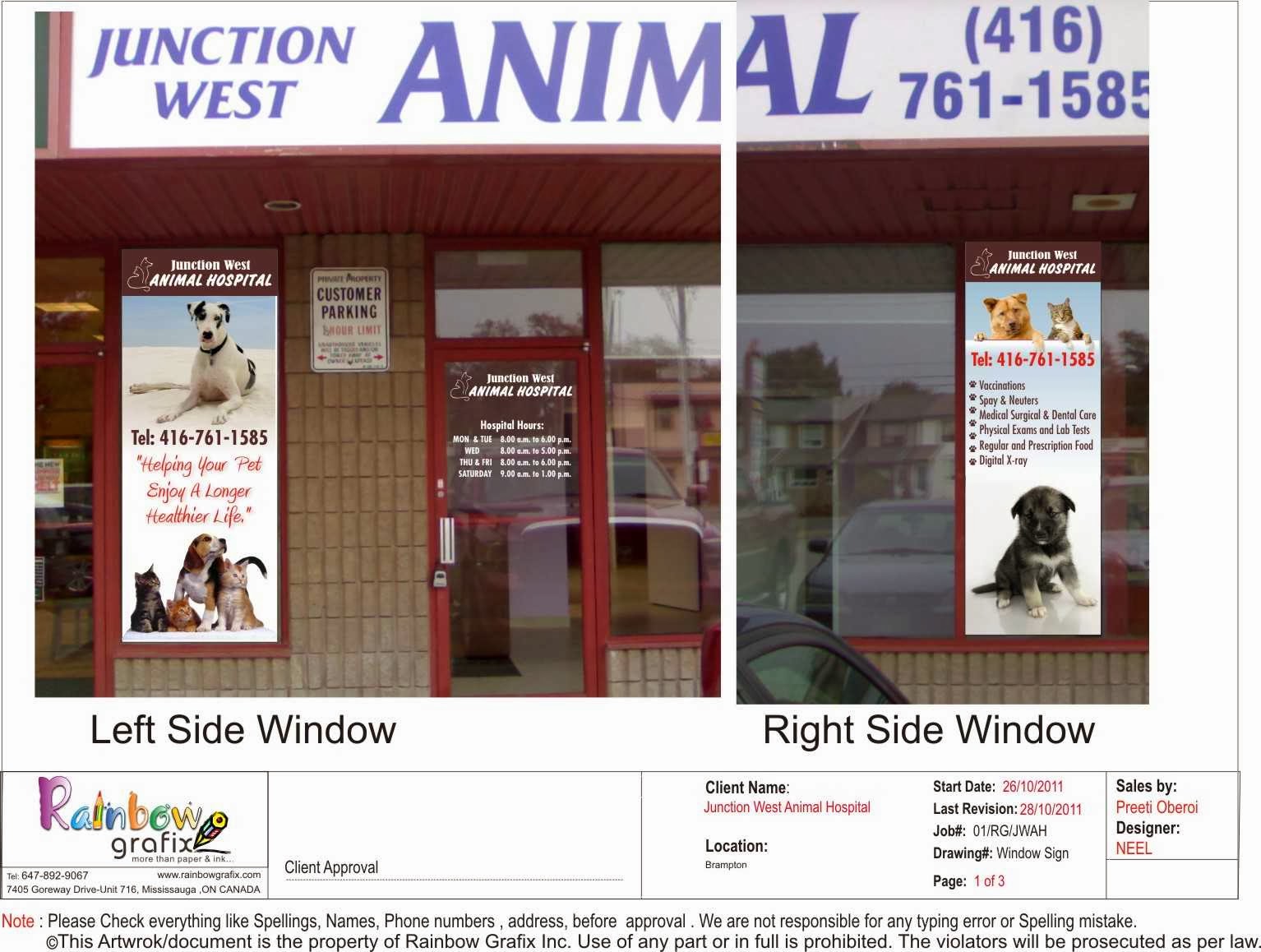 Junction West Animal Hospital - Toronto , Canada