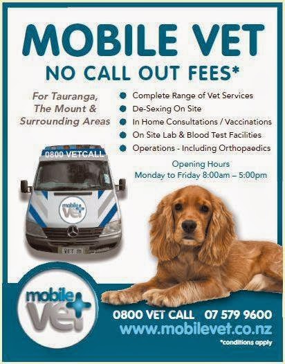 Mobile Vet Tauranga Mount Maunganui Papamoa Katikati Omokoroa - Tauranga , New Zealand